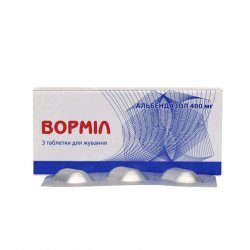 Вормил (аналог Альдазол, Альбендазол) жевательные таблетки 400 мг N3 в Черкесске и области фото